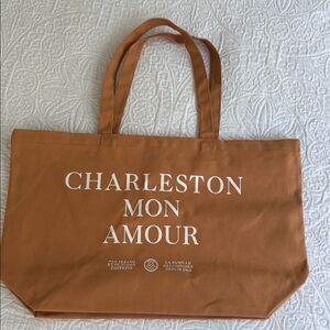 Sezane Charleston Mon Amour Tote Bag in Brown